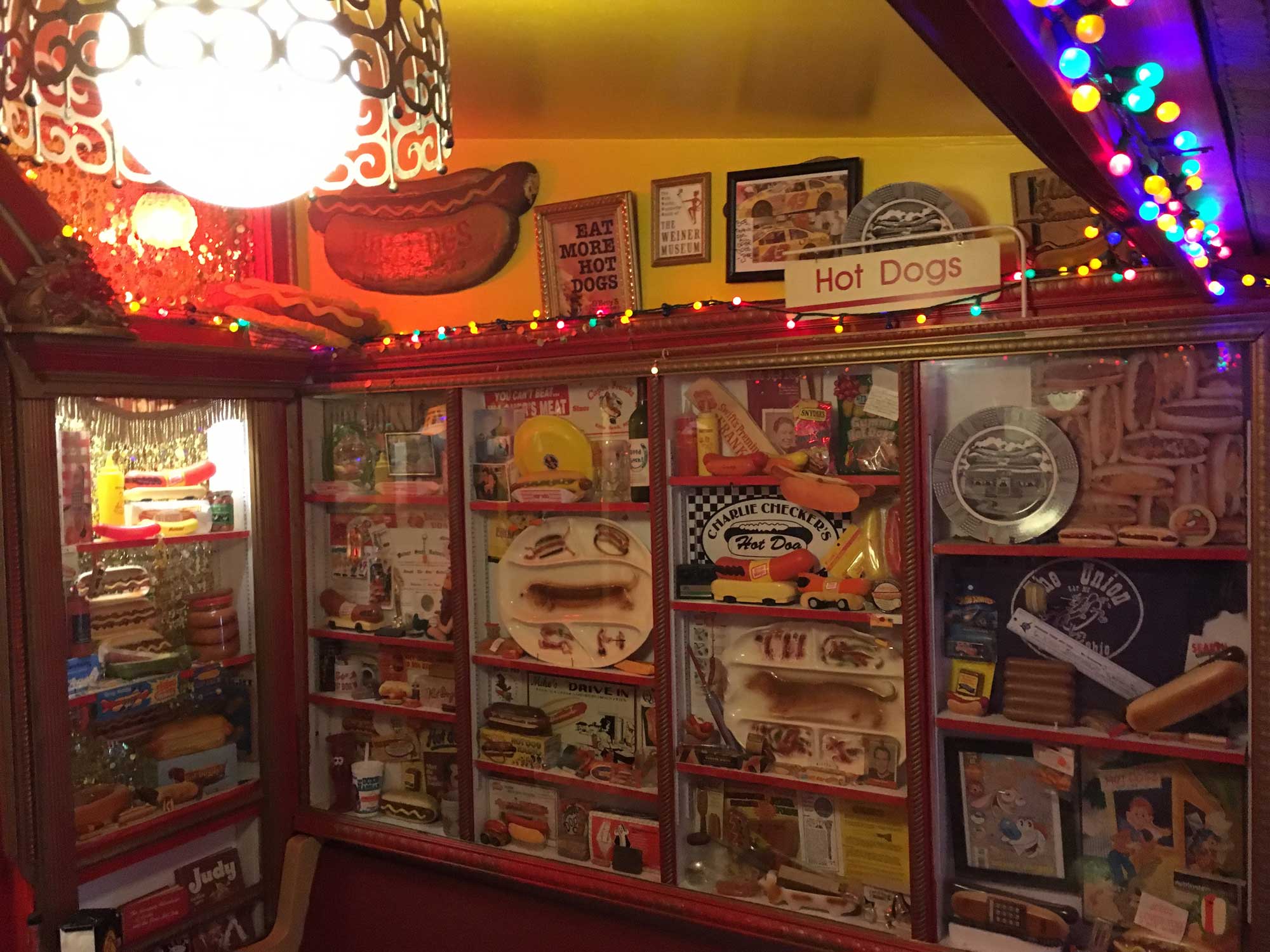 O'Betty's Red Hot hot dogs served up on the counter